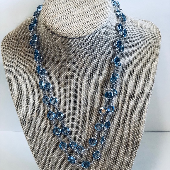 Jewelry - 💕 Sky Blue Crystal Necklace Set